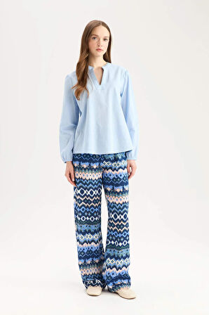 Traditional Regular Fit Cep Detaylı Düz Paça Pantolon