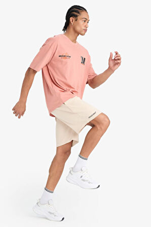 DeFactoFit NBA Miami Heat Standart Fit Kısa Paça Waffle Şort