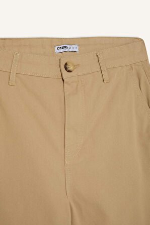 DeFacto Coool Straight Fit Gabardin Pantolon Yüksek Bel E4346AX25SPBG638