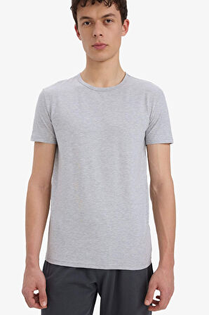 DeFacto Slim Fit Dar Kesim Bisiklet Yaka Üst L4885AZ25SPGR210