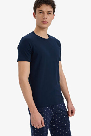 DeFacto Slim Fit Dar Kesim Bisiklet Yaka Üst L4885AZ25SPNV135