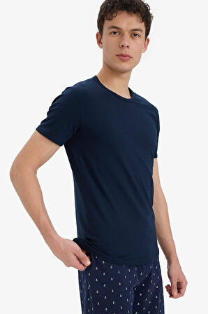 DeFacto Slim Fit Dar Kesim Bisiklet Yaka Üst L4885AZ25SPNV135