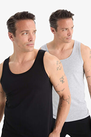 Slim Fit Dar Kesim 2'li Atlet
