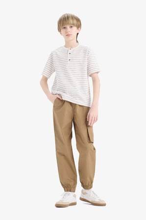 Erkek Çocuk Kargo Jogger Standart Paça Paraşüt Pantolon
