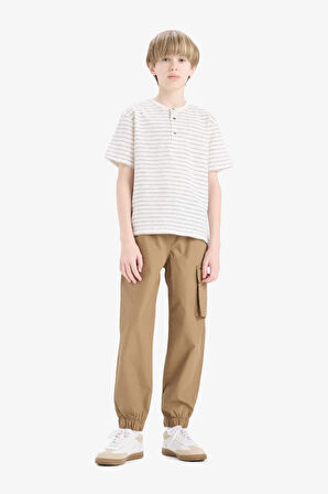 Erkek Çocuk Kargo Jogger Standart Paça Paraşüt Pantolon