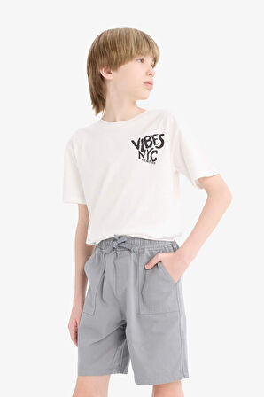 Erkek Çocuk Regular Fit Gabardin Şort