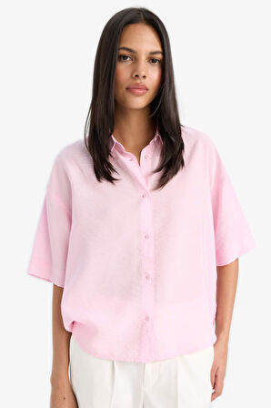 Oversize Geniş Kalıp Kısa Kollu Gömlek