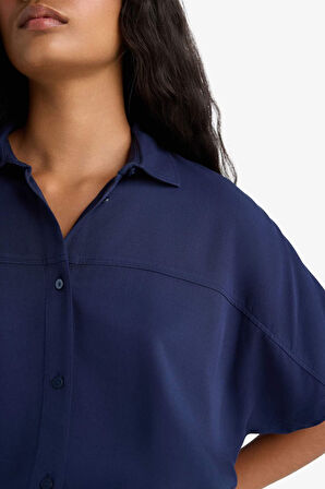 Boxy Fit Belmando Kısa Kollu Gömlek