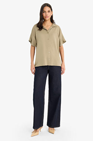 Boxy Fit Belmando Kısa Kollu Gömlek