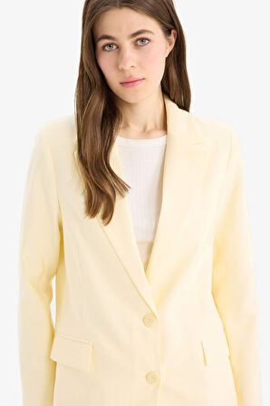 Oversize Geniş Kalıp Tensel Blazer Ceket