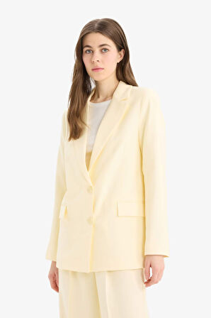 Oversize Geniş Kalıp Tensel Blazer Ceket