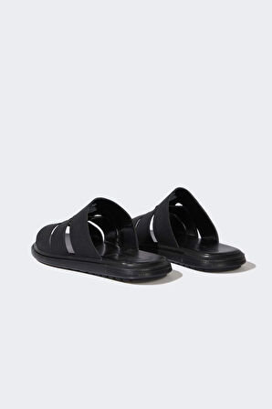 DeFacto Erkek Düz Taban Çift Bantlı Suni Deri Terlik E6245AX25HSBK23