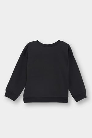 Defacto E9230A5AR1 Antrasit Erkek Bebek Bisiklet Yaka Dinozor Baskılı İçi Yumuşak Tüylü Sweatshirt