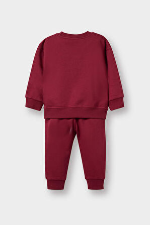 Erkek Bebek İnce Sweatshirt Kumaşı 2'li Takım