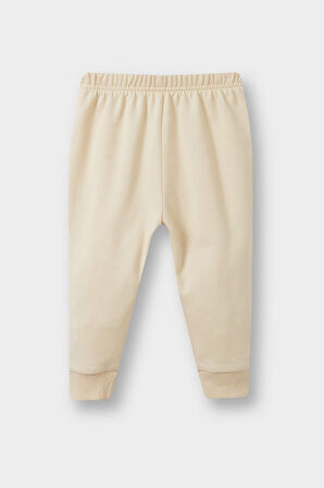 Erkek Bebek 2'li Takım Baskılı Sweatshirt Eşofman Altı