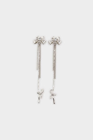 Kadın 2'li Sallantılı Silver Küpe
