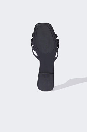 DeFacto Kadın Düz Taban Suni Deri Terlik C3718AX25HSBK26