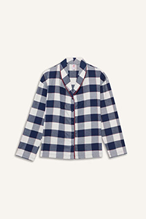 Regular Fit Uzun Kollu 2'li Flanel Takım Fall in Love