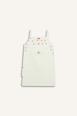 DeFacto Kız Çocuk Desenli 2'li Atlet E7076A825SPER105