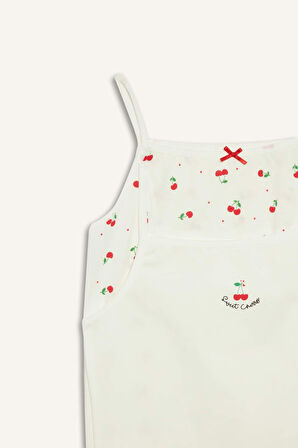 DeFacto Kız Çocuk Desenli 2'li Atlet E7076A825SPER105