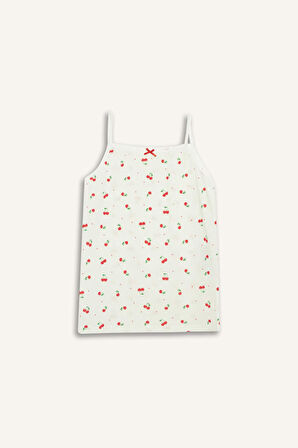 DeFacto Kız Çocuk Desenli 2'li Atlet E7076A825SPER105