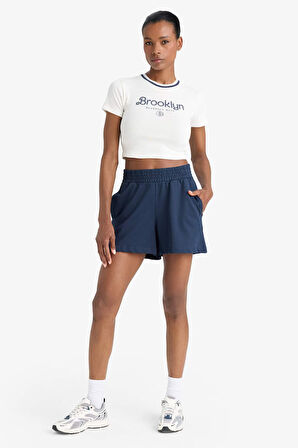 DeFactoFit Oversize Geniş Kalıp Kısa Paça Sporcu Şort C6135AX25SMNV146