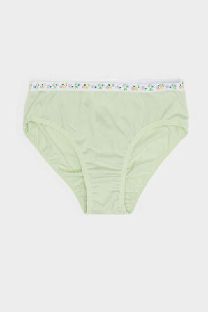 Kız Çocuk Desenli 3'lü Slip Külot