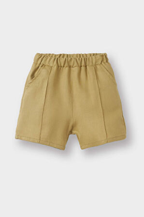 DeFacto Erkek Bebek 2'li Takım Flamlı Pamuk Kısa Kollu Gömlek Şort E9030A525SMKH497