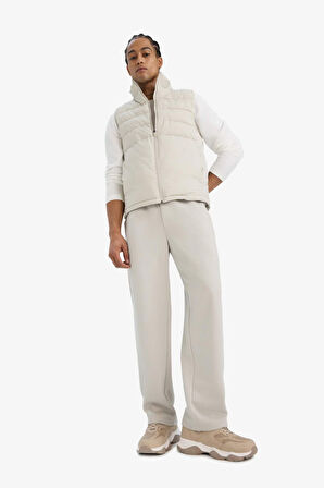 DeFactoFit Slim Fit Dar Kesim Su Geçirmez Fermuarlı Şişme Yelek 