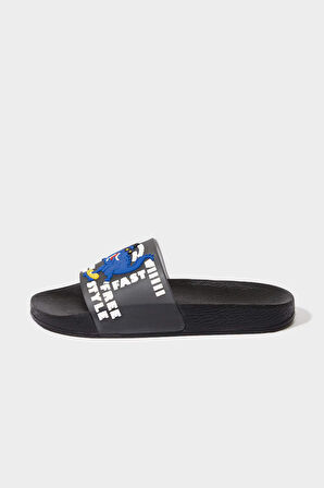 Erkek Çocuk Desenli Yüksek Taban Terlik