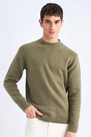 Relax Fit Bisiklet Yaka Triko Kazak