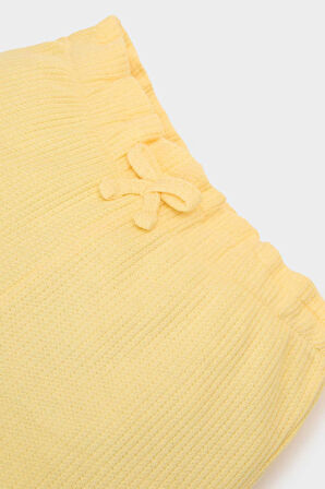 DeFacto Kız Bebek Beli Lastikli Waffle Şort A8043A525SMYL142