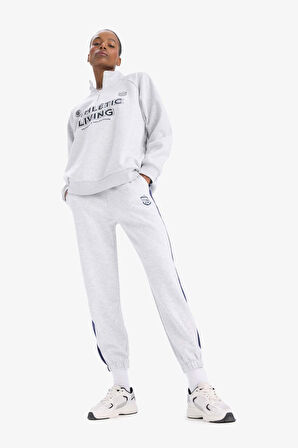 DeFactoFit Standart Fit Baskılı Jogger Paça Standart Boy Sporcu Eşofman Altı