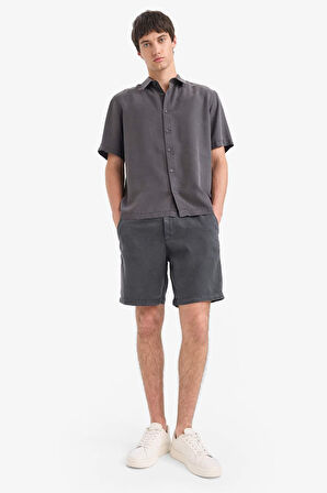 DeFacto Relax Fit Tensel Bermuda Şort E0804AX25SMAR104