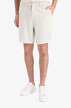 DeFacto Relax Fit Tensel Bermuda Şort E0804AX25SMGR503