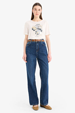 Traditional Relax Fit Bisiklet Yaka Kısa Kollu Tişört