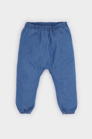 DeFacto Erkek Bebek 2'li Takım Baskılı Kısa Kollu Tişört Jean Pantolon E7937A525SMBE343