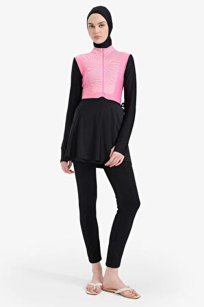 Regular Fit Hızlı Kuruyan Baskılı 5'li Burkini Takım