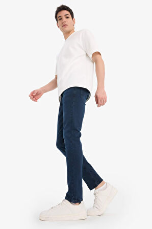 Pedro Slim Fit Dar Kalıp Normal Bel Dar Paça Jean Pantolon