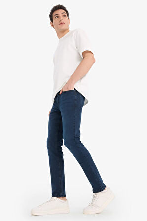 Pedro Slim Fit Dar Kalıp Normal Bel Dar Paça Jean Pantolon