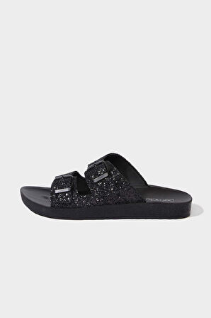 DeFacto Kadın Yüksek Taban Suni Deri Terlik C7239AX25SMBK23