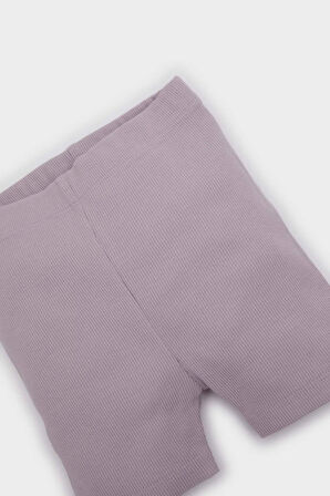 DeFacto Kız Bebek 2'li Takım Gökkuşağı Baskılı Fitilli Kaşkorse Kısa Kollu Çıtçıtlı Body Beli Lastikli Şort E8245A525SMPR330