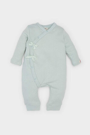 Kız Bebek Yenidoğan Çıtçıtlı Uzun Kollu Tulum