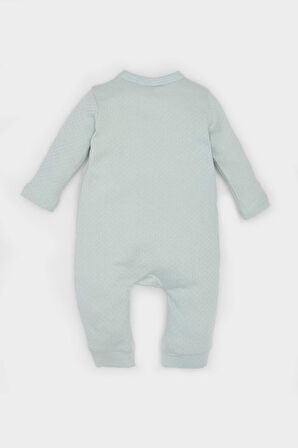 Kız Bebek Yenidoğan Çıtçıtlı Uzun Kollu Tulum