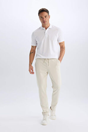 DeFacto Regular Fit Kısa Kollu Basic Düz Pike Kumaş Polo Tişört C1293AX25SPWT34