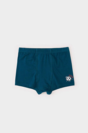 Erkek Çocuk Futbol Baskılı 3'lü Boxer