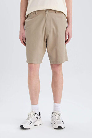 %100 Pamuk Regular Fit Bermuda Şort