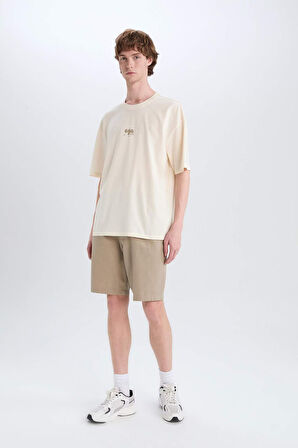 %100 Pamuk Regular Fit Bermuda Şort