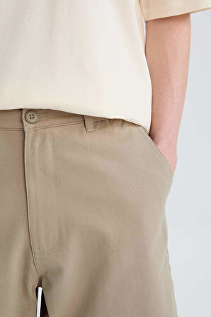 %100 Pamuk Regular Fit Bermuda Şort