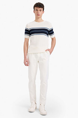 DeFacto Jogger Pantolon Basic Düz Beli Bağcıklı Cepli Düz Paça C6022AX25SPER77
